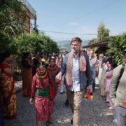 Honorable Minister Mr. Frantz Fayot visited to SOS Bahini with his team of Luxembourg.